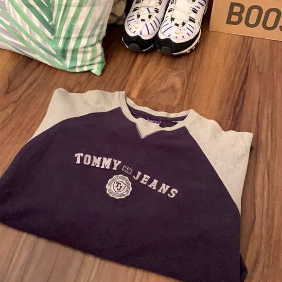 VTG 90s Tommy Jeans Multi Colour Long Sleeve - Picture 3 of 4